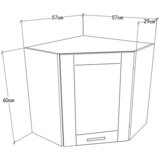 MID.YOU Kotna Zgornja Omarica Colura, Bela | Shoptok.si