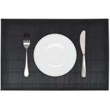 vidaXL 242109 6 Bamboo Placemats 30 x 45 cm Black | shoptok.hr