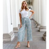 Gemre Green pleated floral pants Macognano | shoptok.hr