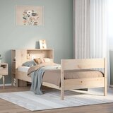 vidaXL Krevet s regalom za knjige bez madraca 90x200 cm od borovine Cijene