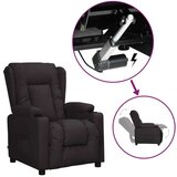  Fotelja na podizanje od umjetne kože crna - Crna 1 | shoptok.hr