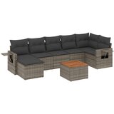  The Living Store Vrtna sedežna garnitura 8-delna z blazinami siv poli ratan - Vrtna Sedežna Garniture, (21447838) | Shoptok.si