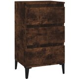 Maison Chic Nočna omarica - Nočna miza dimljeni hrast 40x35x70 cm inženirski les, (21687497) Cene