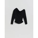 Reserved Bluza s visokim udjelom modalnih vlakana - crno | shoptok.hr