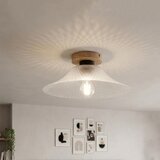  Stropna svetiljka JULL WOOD 1xE27/15W/230V hrast/prozirno, prečnik 34 cm | Eponuda.com