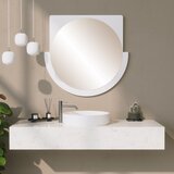 Hanah home lucky mirror - white white decorative mirror | ePonuda.com