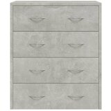  Komoda s 4 ladice 60 x 30,5 x 71 cm siva boja betona | shoptok.hr