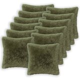  Presvlaka za jastuk 12 pcs HEERLEN Zelena 50 x 50 cm PV flis | shoptok.hr