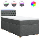  The Living Store Box spring postelja z vzmetnico temno siva 90x190 cm blago - Box Spring Postelja, (21520984) | Shoptok.si