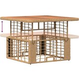  Vrtni set za objed s jastukom 3 pcs Prirodna i Bijela | shoptok.hr
