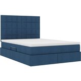  Postelja s shranjevanjem Modra 140 x 200 cm Umjetno usnje, (5000105518) | Shoptok.si