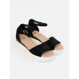 SEASTAR Women's black sandals on a white wedge | Shoptok.si