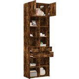vidaXL Omara za shranjevanje dim. hrast 70x42,5x225 cm inženirski les | Shoptok.si