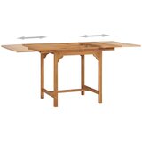  Raztegljiva vrtna miza (110-160)x80x75 cm trdna tikovina | Shoptok.si