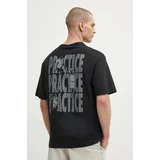 Reebok Classic Bombažna kratka majica Basketball moška, črna barva, 100075806