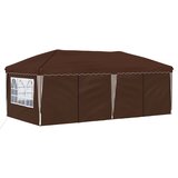  Rastezljivi šator za zabave 575 x 288 x 245 cm Smeđa | shoptok.hr