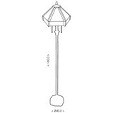 Brilagi Tiffany vitražna podna lampa EMERALD 2xE27/60W/230V Slike