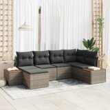vidaXL 6-dijelni vrtni set s jastučićima siva poliratan akacija | shoptok.hr