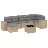 vidaXL 8-dijelni set vrtnih sofa od poliratana s jastucima bež | shoptok.hr