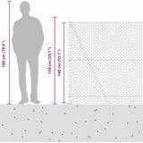  Ograde od lanca s betonskom podlogom 10 x 1,4 m Zelena Mreža | Eponuda.com
