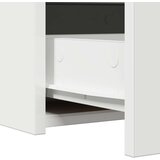 vidaXL bela mdf 83 x 40 x 70 cm ogledalo toaletna miza pravokotna | Shoptok.si