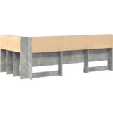  Skladišno uzglavlje s policom s uzglavljem s pohranom Beton siva 90 cm Melamin | shoptok.hr