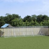 vidaXL Vanjski kavez za pse s krovom srebrni 10x2x2 5m pocinčani čelik Cijene