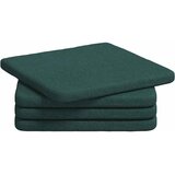  Jastučići za sjedenje 4 pcs Tamnozelena 40 x 40 x 3 cm tkanina | shoptok.hr