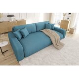 Ropez Tirkizna sklopiva/s prostorom za odlaganje sofa od samta 234 cm Sara – | shoptok.hr