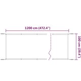  Okomita tenda antracit 100 x 1200 cm od tkanine Oxford | shoptok.hr