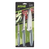 KOHE Set of 3 knives, mixed colours in blister pack Cijene
