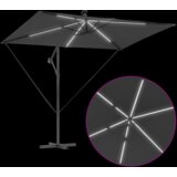 vidaXL Kantaliv dežnik z bananom Antracit 294 x 200 x 254 cm | Shoptok.si