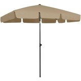  Suncobran za plažu smeđe-sivi 200 x 125 cm Cijene