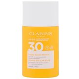 Clarins sun care mineral SPF30 mineralni samoporjavitveni fluid za obraz 30 ml za ženske | Shoptok.si