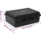  Prijenosni kovčeg crni 47x36x18 cm od PP-a | shoptok.hr