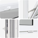  Prozor za podrum RISOR 110 x 40 cm PVC i staklo Bijela | shoptok.hr
