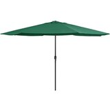  Zunanji senčnik s kovinskim drogom 400 cm zelen | Shoptok.si