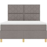 vidaXL Krevet s box springom i madracem taupe 140x190 cm tkanina | shoptok.hr