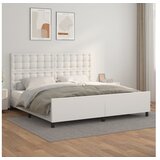  Za krevet s uzglavljem bijeli 200x200 cm od umjetne kože | shoptok.hr