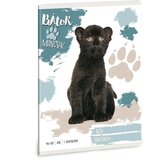 Ars Una Pogumni Tačke - Črni panter A/5 črtasti zvezek za 1. razred 14-32 | Shoptok.si