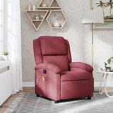 Masažni naslonjač od tkanine crvena boja vina | shoptok.hr