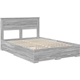  Konstrukcija postelje Siva Sonoma 140 x 200 cm Konstruiran les, (5000103936) | Shoptok.si