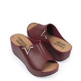 Capone Outfitters Anatomical Soft Comfortable Sole Wedge Heeled Mother Slippers | Shoptok.si