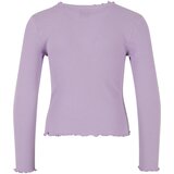 Urban Classics Top 'Girls Short Rib Longsleeve' lila | Shoptok.si
