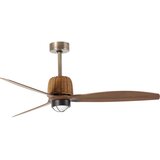 Faro 33436WT1N - LED prigušiva ventilator WEAVER M 16W/230V prečnik 128 cm braon/mesing WT + DO | Eponuda.com