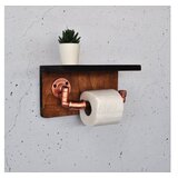 Hanah home polica sa držačem Cop056, 29x16x14 cm, boje oraha | ePonuda.com