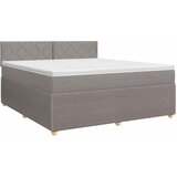  Boxspring krevet s madracem Sivosmeđa 140 x 200 cm Tkanina | shoptok.hr