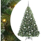 vidaXL Umjetno božićno drvce s stalakom Zelena 180 cm PE i PVC | shoptok.hr