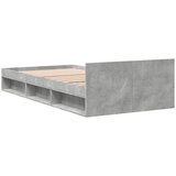  Okvir kreveta s ladicom siva boja betona 90x200 cm drveni | shoptok.hr