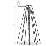  Mrežasta svjetla za božićno drvce 400 LED hladna bijela 400 cm | shoptok.hr